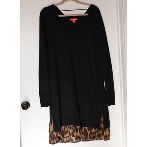 Size XL Black and Leopard Joe Fresh Dress